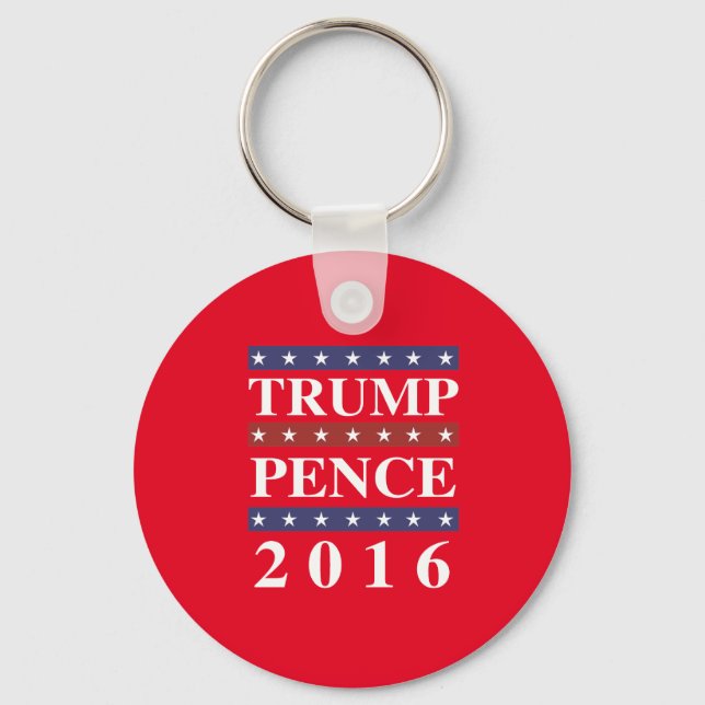 Trump Pence 2016 - For America -- -  Keychain (Front)