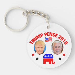 TRUMP PENCE 2016 KEYCHAIN