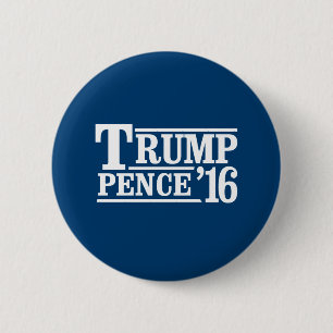 Trump Pence 2016 - white - - 2 Inch Round Button