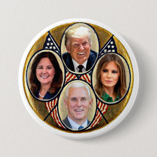 Trump/Pence 2020 3 Inch Round Button