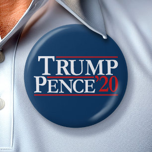 Trump Pence 2020 - Vintage Reagan Design 3 Inch Round Button