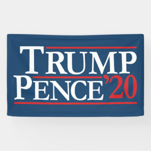 Trump Pence 2020 - Vintage Reagan Design Banner