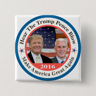trump pence 2 inch square button