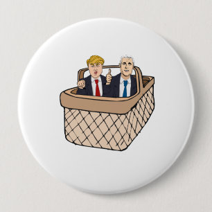 Trump Pence Basket of Deplorables -- Anti-Trump 20 4 Inch Round Button