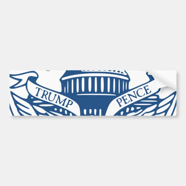 Trump Pence President Inaugural Logo Inauguration Bumper Sticker (Front)