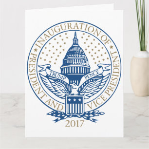 Trump Pence President Inaugural Logo Inauguration Card