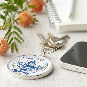 Trump Pence President Inaugural Logo Inauguration Keychain