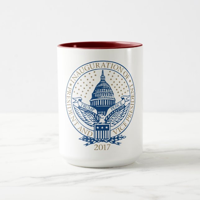 Trump Pence President Inaugural Logo Inauguration Mug (Center)