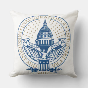Trump Pence President Inaugural Logo Inauguration Throw Pillow