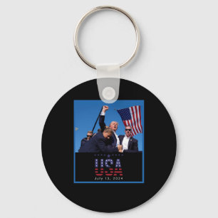 Trump Pennsylvania Rally Shooting 2024 Keychain