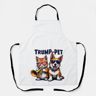 Trump pet Trump Make Our Pets Safe Again Trumpet Apron