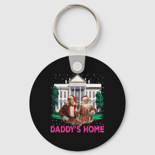 Trump Pink 2024 Take America Back Daddy's Home Chr Keychain