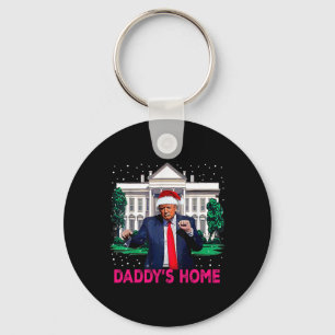 Trump Pink 2024 Take America Ck Daddy's Home Chris Keychain