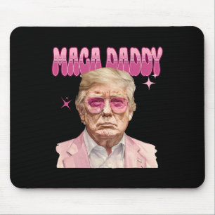 Trump Pink Sungles Maga Daddy Funny Trump 2024 Mouse Pad