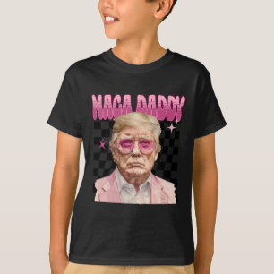 Trump Pink Sungles Maga Daddy Funny Trump 2024 T-Shirt
