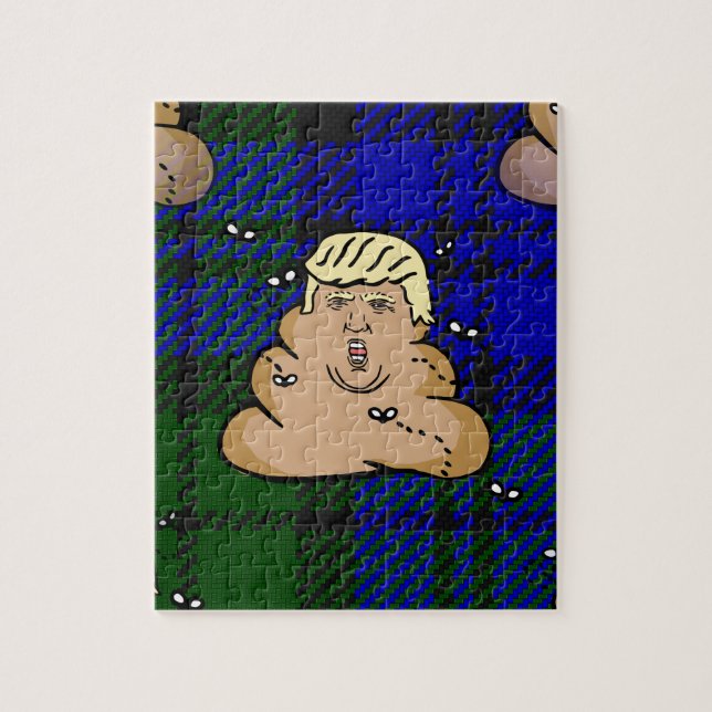 trump plaid poop jigsaw puzzle (Vertical)