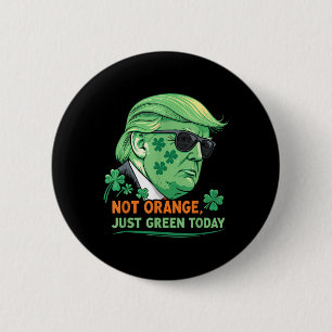 Trump Political Humour – Green Is The New Orange  2 Inch Round Button