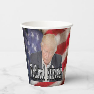 Trump Political Prisoner Paper Cups