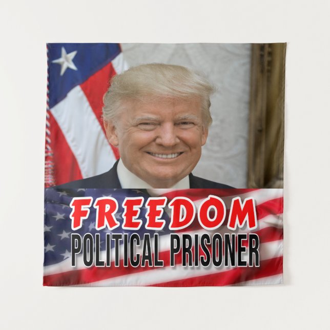 Trump Political Prisoner Tapestry (Front)