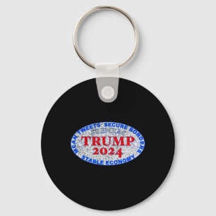 Trump Premium Label Distressed Keychain