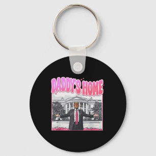 Trump President 2024 Tee Funny Daddy's Home Trump  Keychain