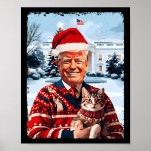 Trump President 47th Make Christmas Great Again Tr Poster
