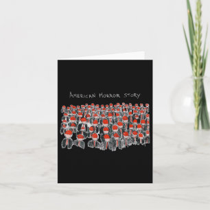 Trump President Usa Flag Halloween Horror Story  Card