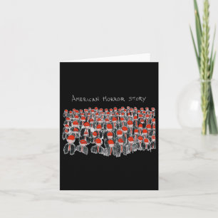 Trump President Usa Flag Halloween Horror Story Card