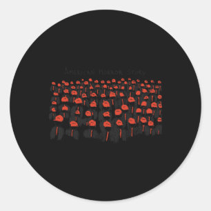 Trump President Usa Flag Halloween Horror Story  Classic Round Sticker