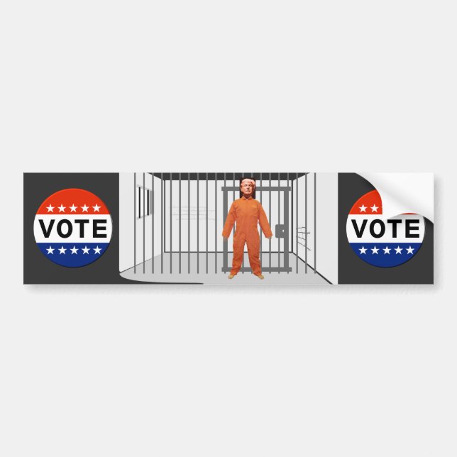 Trump Prisoner Bumper Sticker (Front)