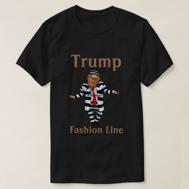 Trump Prisonnier Ligne de Mode T-Shirt (Design devant)