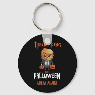Trump Pumpkin Make Halloween Great Again Keychain