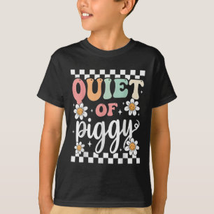 Trump Quiet Piggy Funny Political Meme Pig Lover 6 T-Shirt