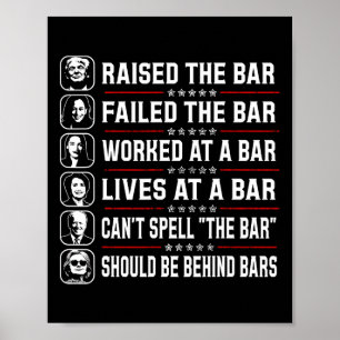 Trump Raised The Bar And Failed The Bar  Poster