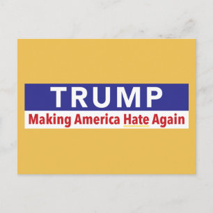 Trump. Rendre L'Amérique Haineuse À Nouveau. carte