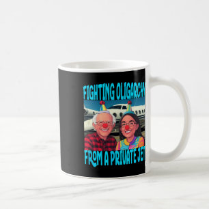 Trump Republican Fight Oligarchy From Private Jet Coffee Mug