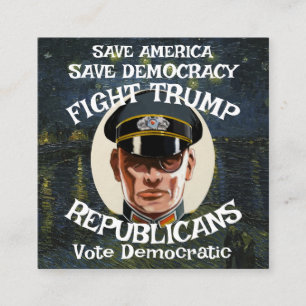 Trump Republican Party Grad Retirement Wedding WH Enclosure Card