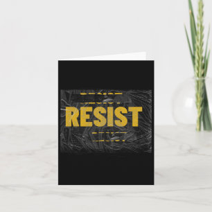 Trump Resist Trump Protest Anti Political Protest Card