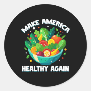 Trump Rfk Jr Make America Classic Round Sticker
