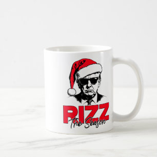 Trump Rizz The Season Funny Trump 2024 Xmas Pink S Coffee Mug