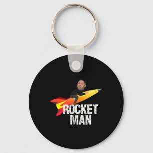 Trump Rocket Man Kim Jong Un North Korea Funny Keychain