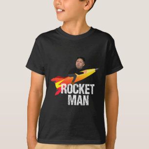 Trump Rocket Man Kim Jong Un North Korea Funny  T-Shirt