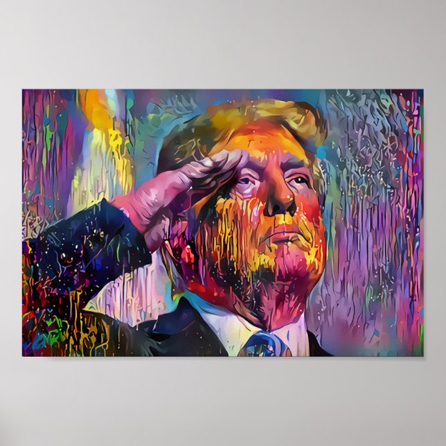 Trump Salute - New Orleans Style - Poster (Front)