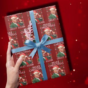 Trump Santa Claus   Make Christmas Great Again Wrapping Paper