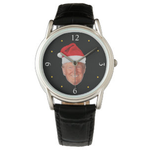 Trump Santa Hat: Patriotic Christmas Design Watch