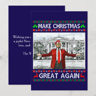 Trump Santa Hat Trump Make Christmas Great Again Holiday Card