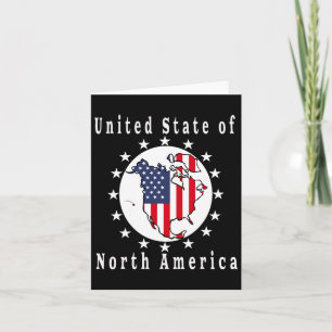 Trump Satire Map United States Of North America  Card