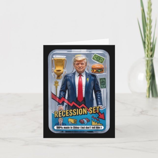 Trump Satire Survived Recession Box Set Action Fig Card (Front)