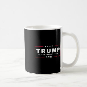 Trump Saving America Again 4th Of July 2024 Maga  Coffee Mug