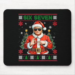 Trump Says 67 Meme Six Seven Funny Ugly Christmas Mouse Pad